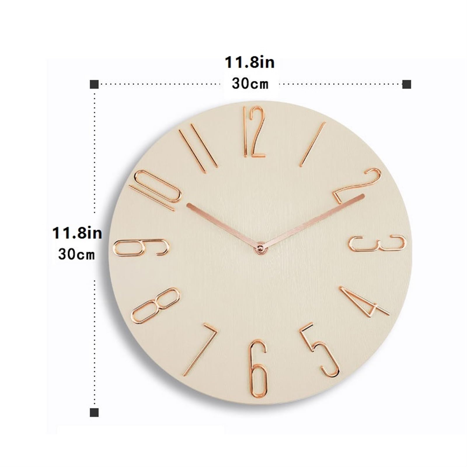 Wanduhr Moderne einfache leichte Luxus Wohnzimmer Studie Schlafzimmer Quarz Wand-montiert kreative stille runde Wanduhr(Purple)