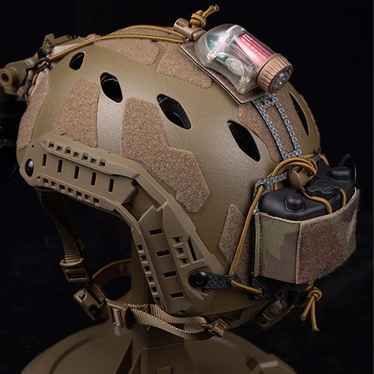 Borsa contrappeso per batteria NVG per casco Airsoft con chiusura a strappo