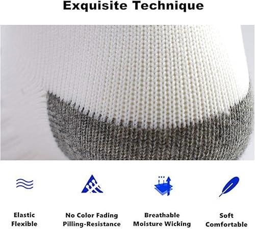 Miniatura 5 de LA DEARCHUU Calcetines para niños pequeños con puños antideslizantes para bebés, 6 pares para 1-7 años