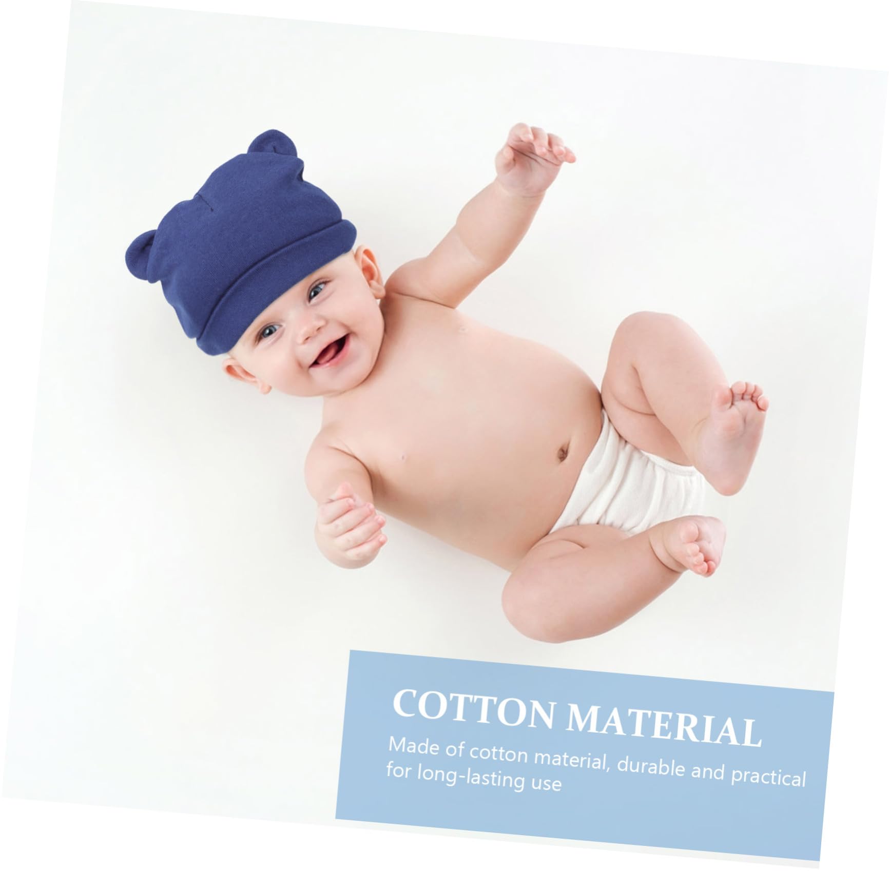 Healvian 2 Sätze Mütze Teiliges Mit Süßem Design Für Neugeborene Unisex Atmungsaktiv Elastisch Für Jungen Gestreift 6 Stück * 2