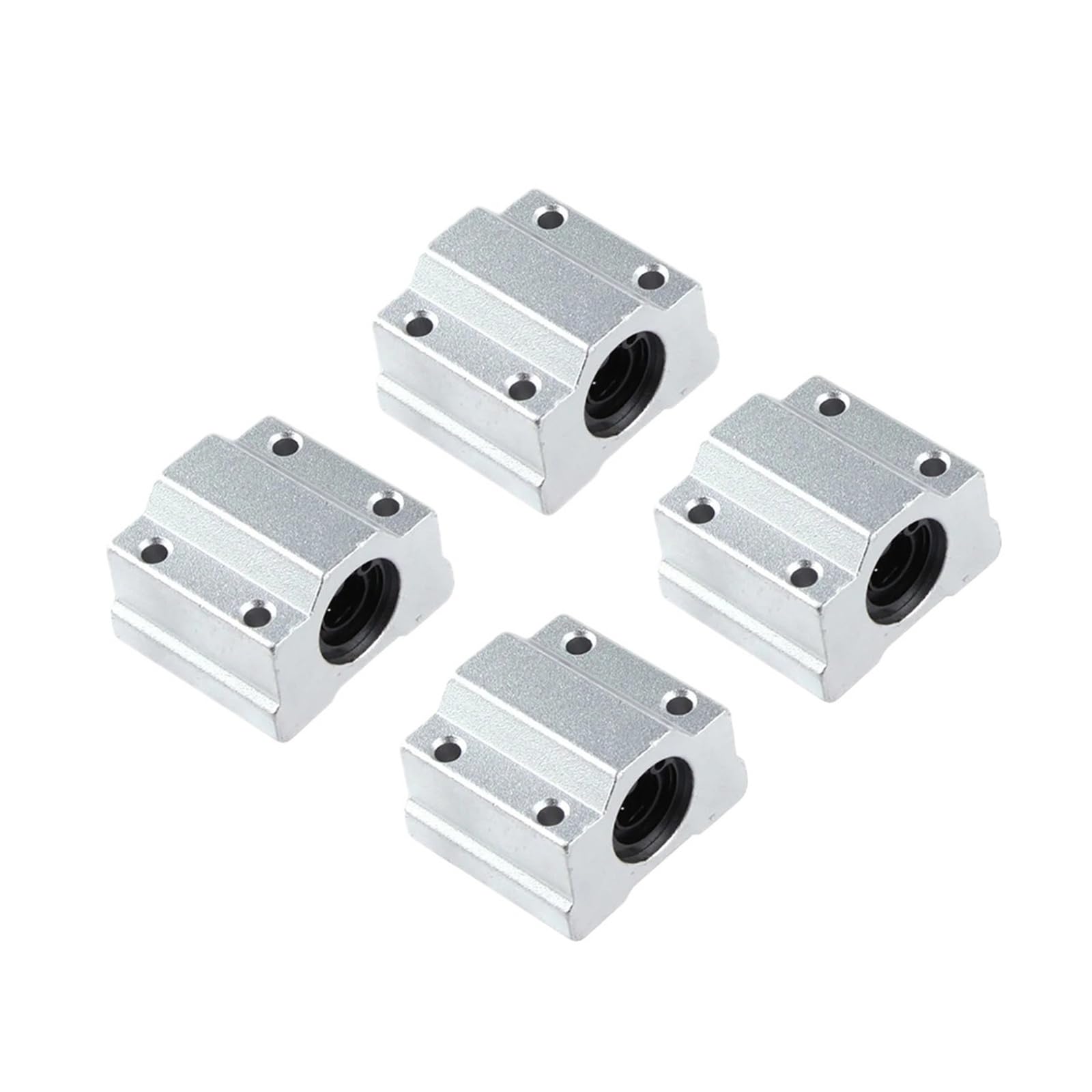 Lot de 4 roulements à billes à mouvement linéaire SC8UU SCS8UU SC10UU SCS12UU 16UU 20UU 25UU arbre linéaire CNC pour imprimante 3D (SCS12UU)