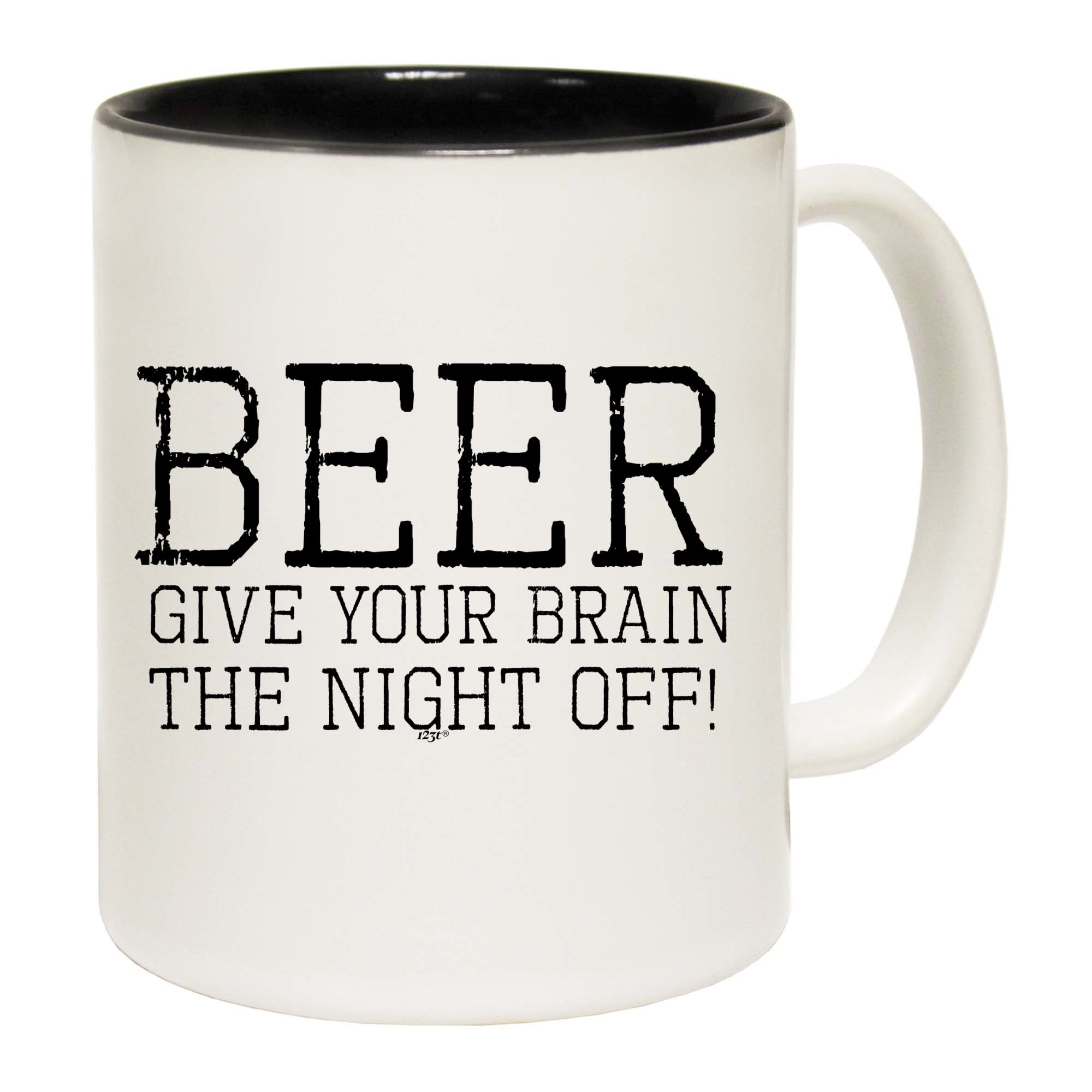 APSRA Beer Give Your Brain The Night Off Gift Boxed Funny Mugs Novelty Coffee Mug Cup89826