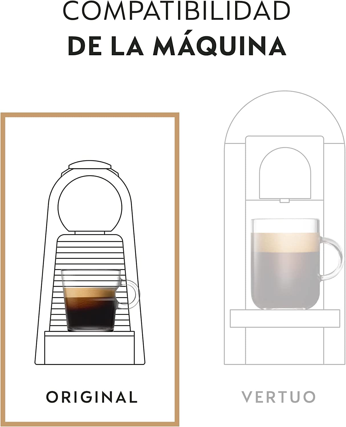 Nespresso Original Selección de Cafés Intensos, 100 Cápsulas (20 Ristretto, 20 Arpeggio, 20 Roma, 20 Kazaar y 20 Napoli) para Máquina de Café, Cafetera, Tueste Intenso