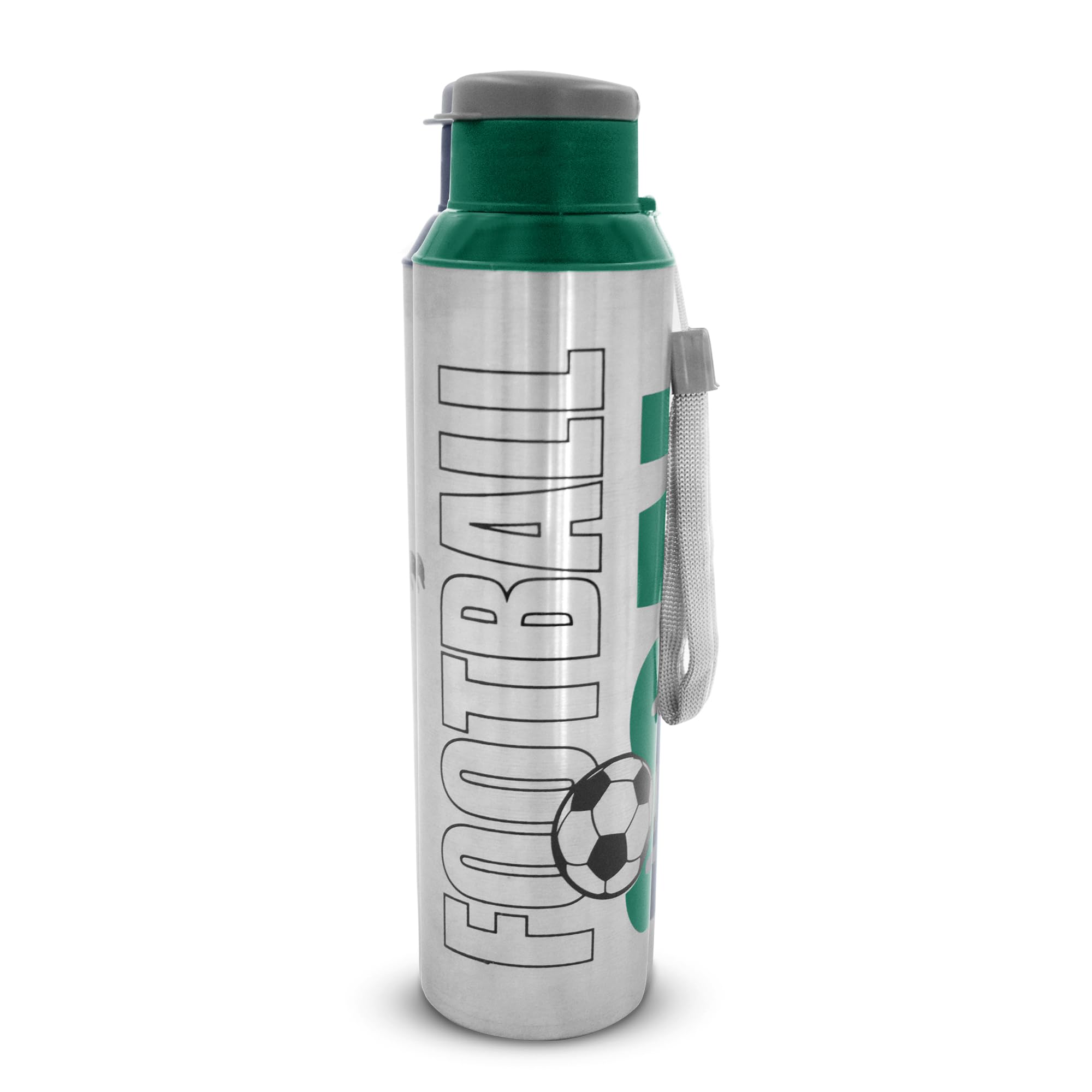 Football Breeze 900 Leak Proof Sipper Water Bottle Green 850ml | Easy to Carry | Rust & Spill Proof | BPA Free | Food Grade | Light Weight Water Bottle For Kids, Men & Women