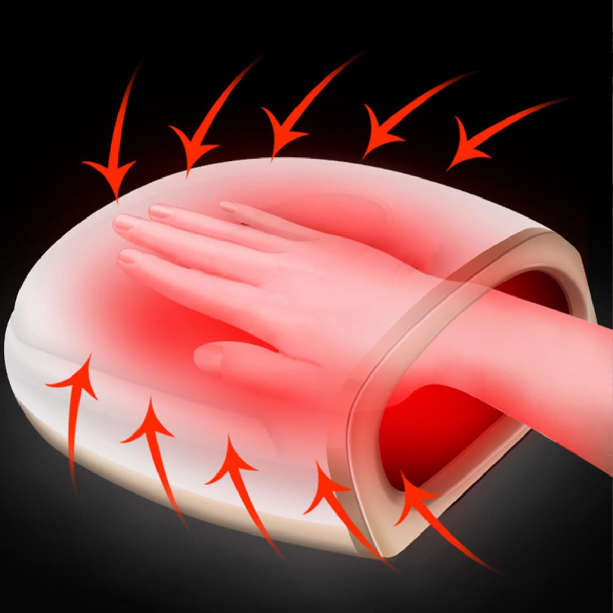 Elektrisches Handmassagegerät für Finger und Handgelenk 6w