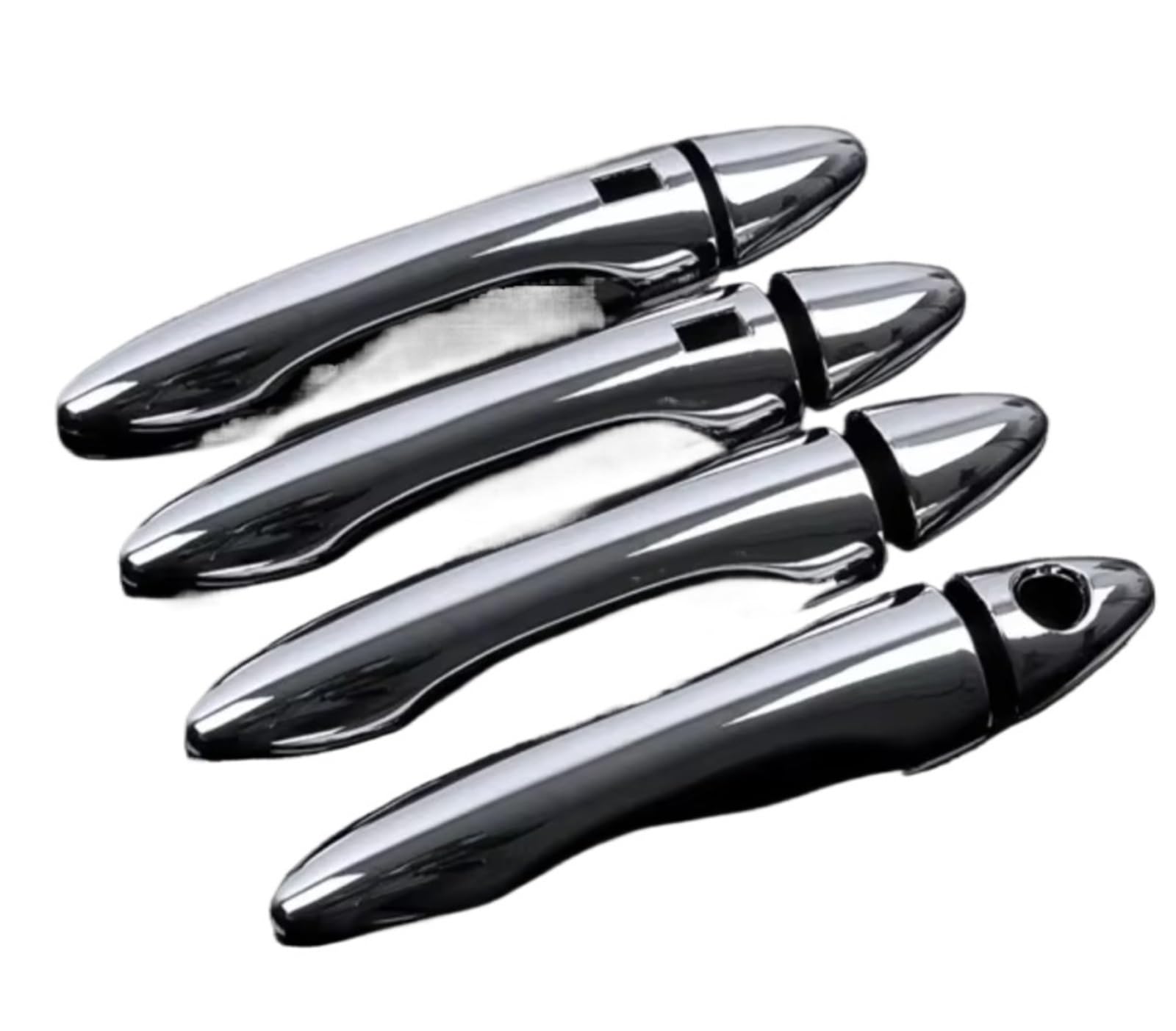 Iukmr One Color For Hyundai Ix35 For Tucson 2009-2014 Chrome Door Handle Cover Trim Smart Entry Buttons Styling Accessories Car Outer Door Handle
