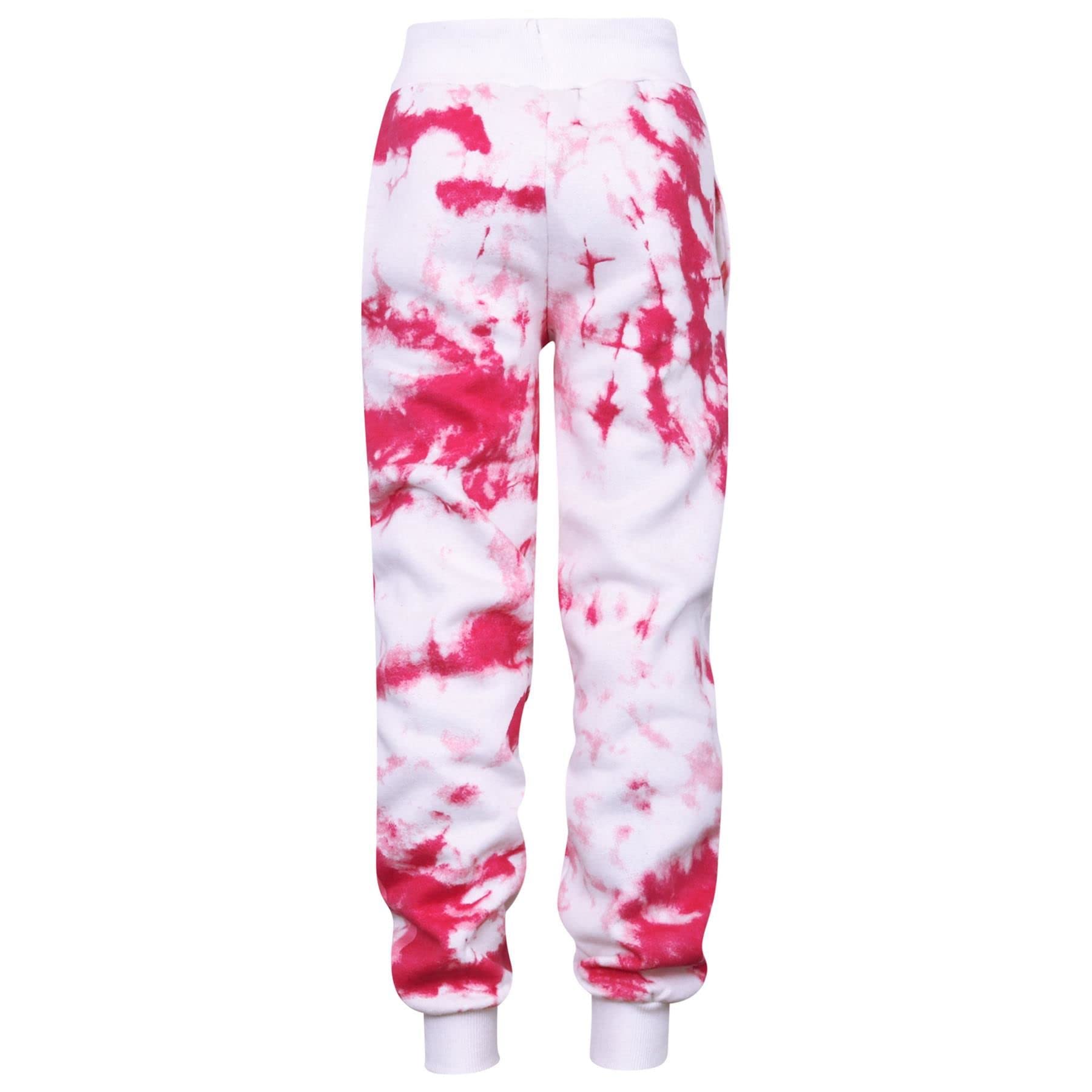 A2Z 4 Kids® Enfants Filles Survêtement Rosé Designer Tie Dye Sassy Imprimer Toison Encapuchonné Crop Top Bottom Jogging Costume Joggers Âge 5-13 Ans