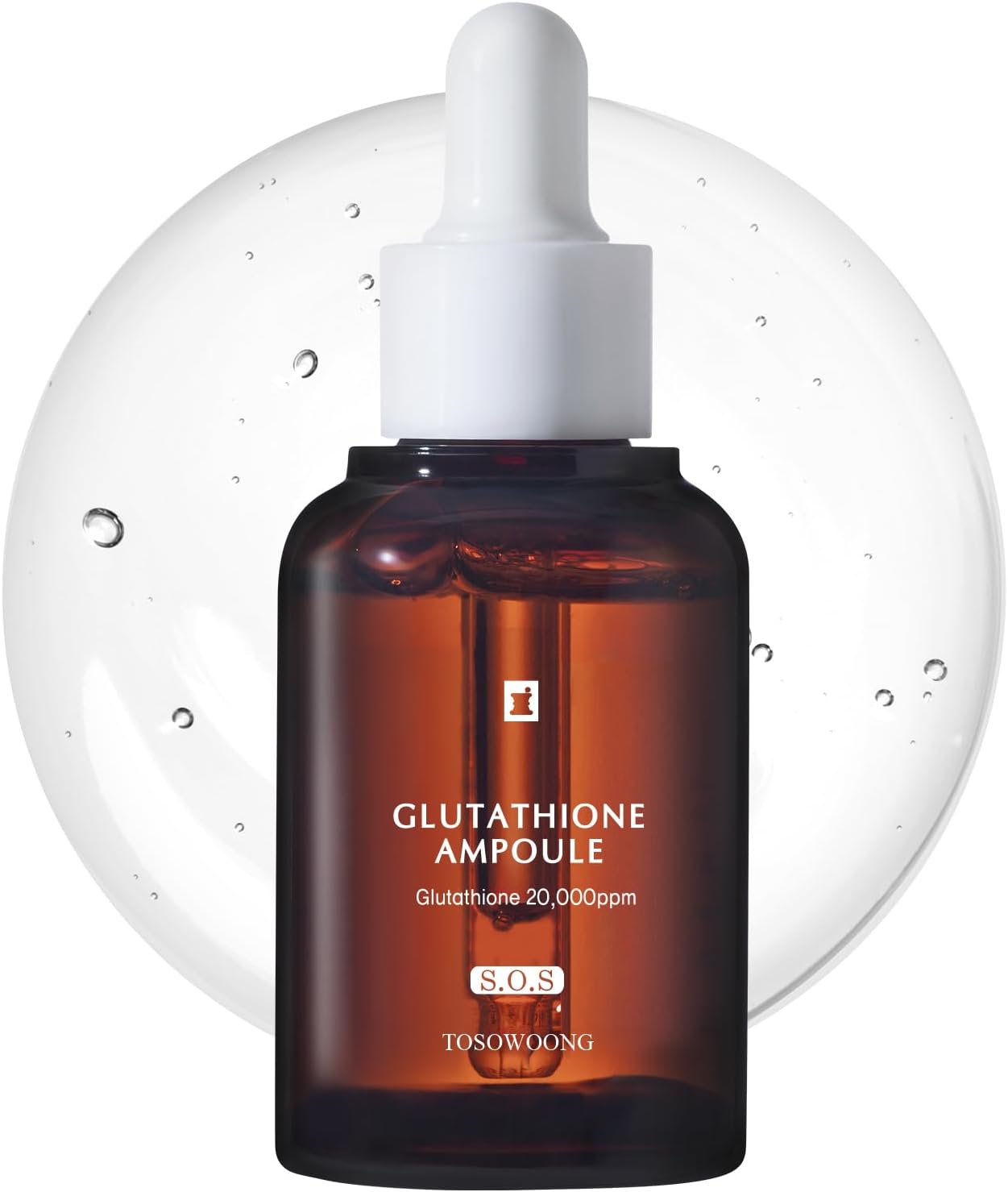 Glutathione Serum with 20,000ppm Glutathione, Niacinamide and hyaluronic acid, Dark Spot, Improve skin elasticity, Revitalize complexion, Korean Skincare, 30ml, 1.01 fl. oz.