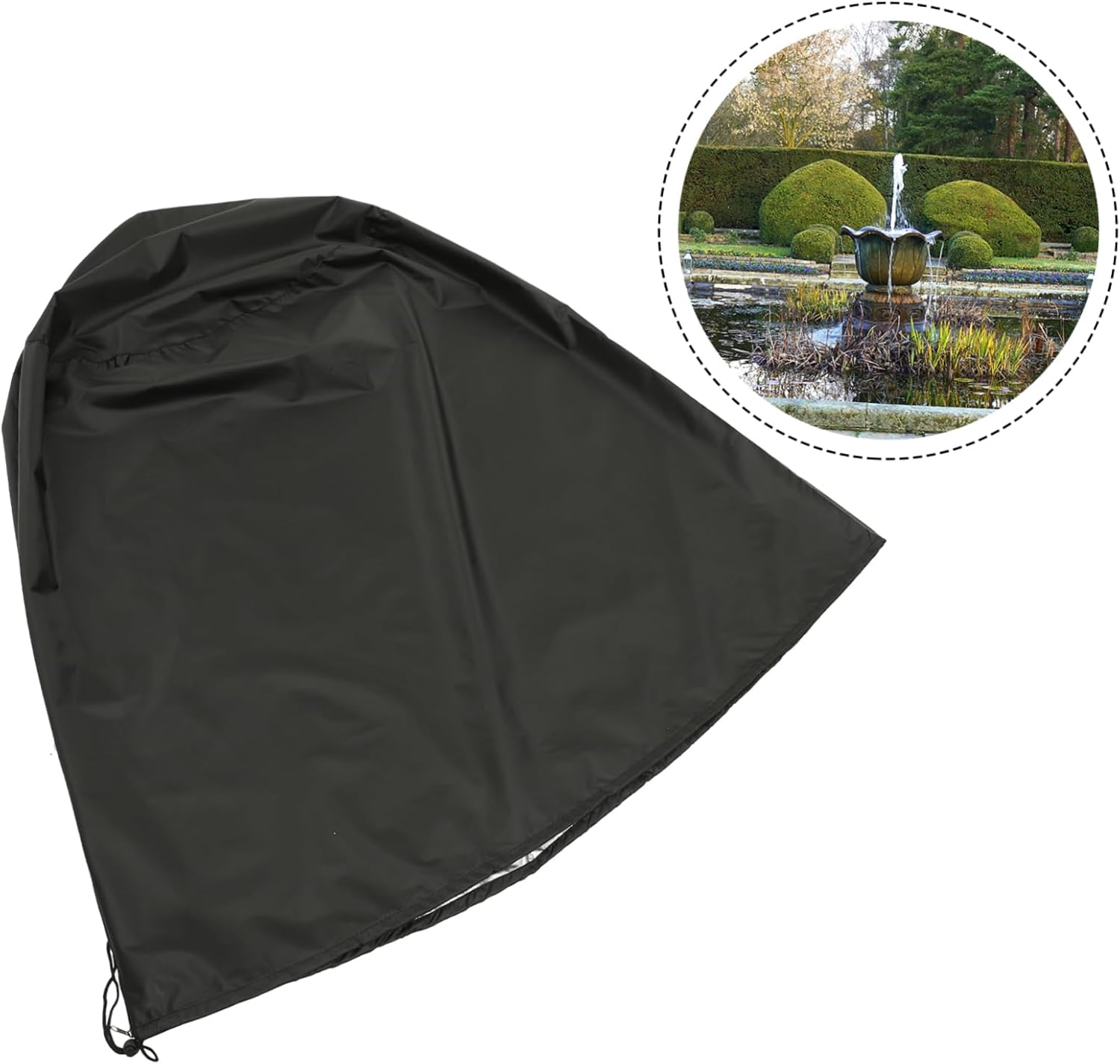 Outdoor Fountain Cover Durable Oxford Protective Shield Easy to Clean Dustproof for Winter Use