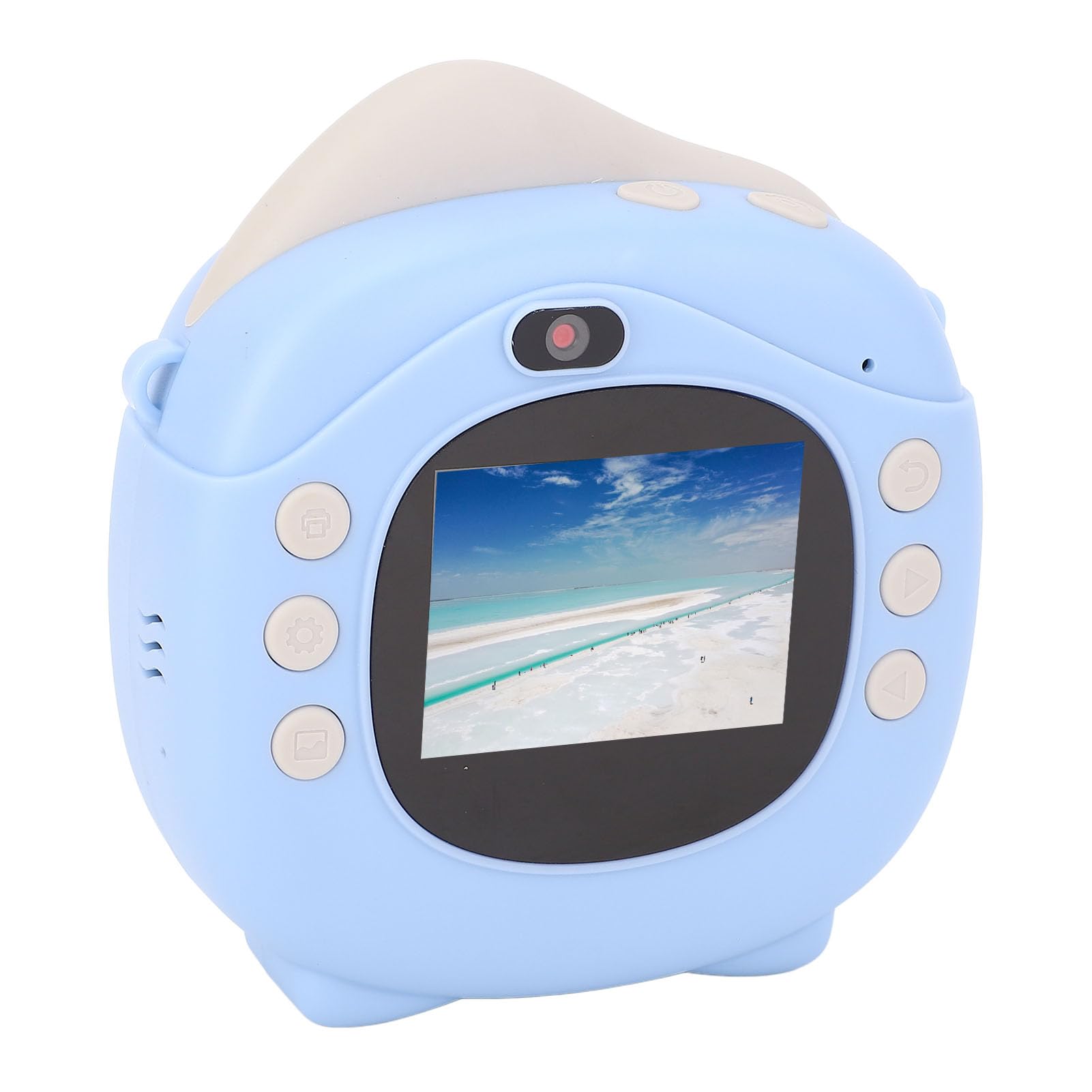 Caméra à imprimé instantané, Cadres Photographiques Drôles avec 2 Pouces 2 Pouces IPS 12 MP Camera Selfie Compact avec Documents Imprimables pour Les étudiants (Pas de Carte mémoire) (32GB) (64GB)