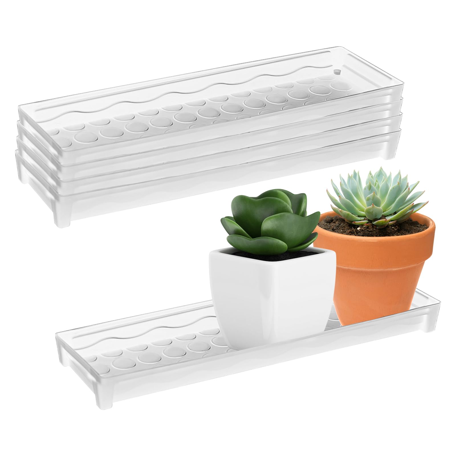 Stylish Plant Shelf with Tray, 64×40cm Amazon.com : JoyHuaTrade 5 PCS Plastic Plant Tray Saucer