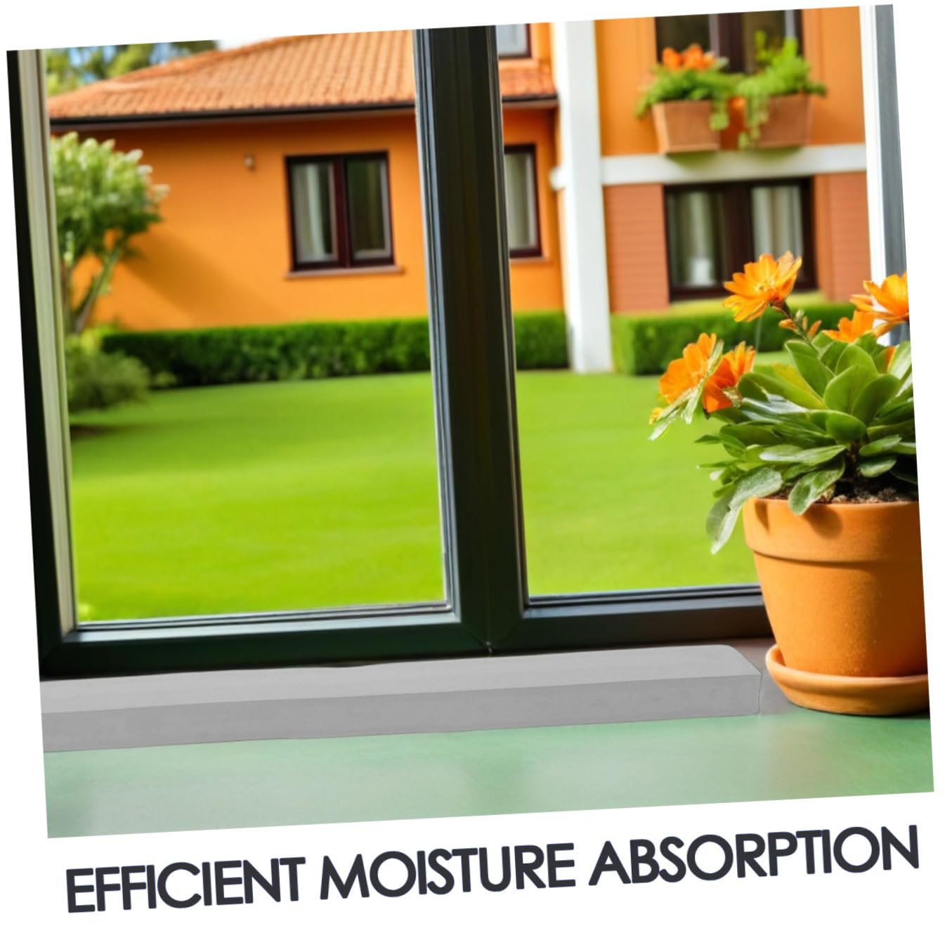 Hed Absente de Agua para Ventana Pva 850x70x30mm Grigio Almohadilla Engrosada Cortable para Alféizar Esponja Barrera de Humedad para Cocina Baño y Dormitorio