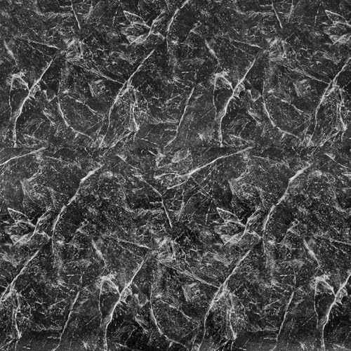 Image of HOMEMATES Self-Adhesive Wallpaper Waterproof Wooden Door Old Furniture Vinyl Stickers Door Wardrobe Desktop PVC Wall Papers 30 X 304 CM- (Black Granite)