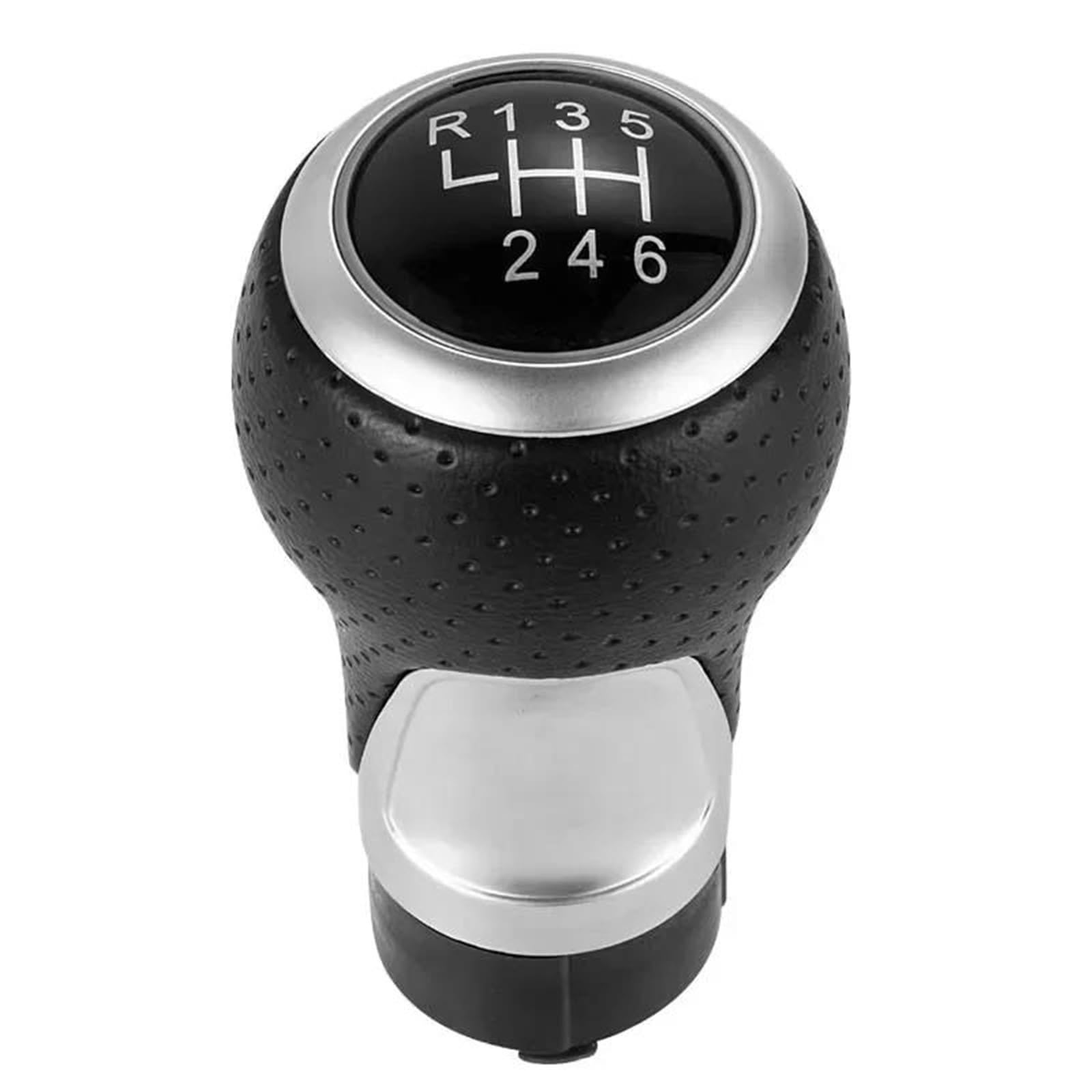 Mkszy Silver 6 Speed 12Mm 5/6 Speed Gear Shift Knob Lever Stick For Audi A4 B6 B7 B8 A6 S4 8K A5 8T Q5 8R