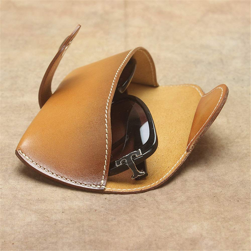 Casos de gafas portátiles Estuche de cuero unisex for gafas for sol