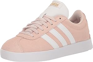 Women's pink Vl Court 2.0 lifestyle skateboarding Suede Skate Shoe