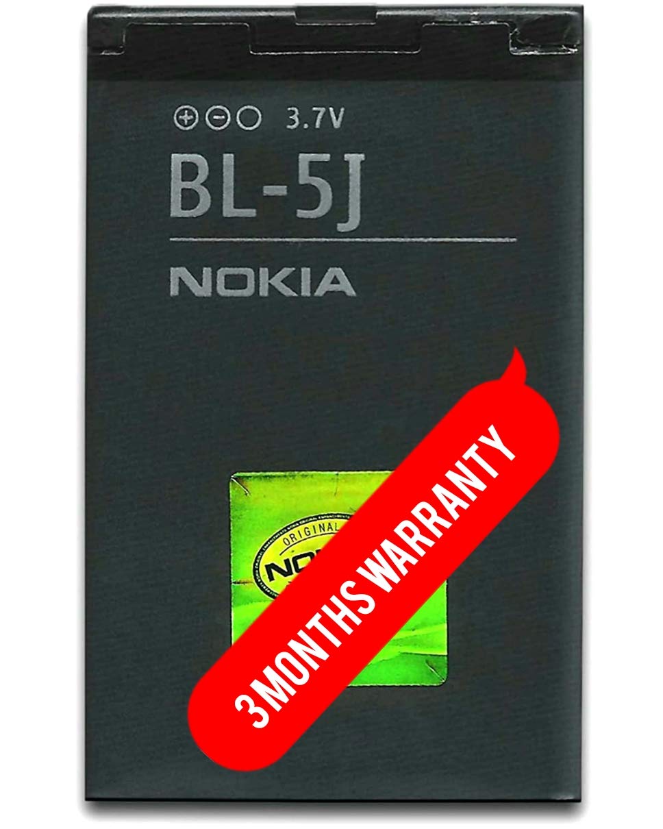 Lynacz Original Battery Compatible with Nokia Lumia 5228 5230 5233 5235 X1-01 525 520 530 Asha 302 201 200 X1-00 X2-01, X6 2010 2009 N900 5800 Xpress Music BL-5J-1320mAh with 3 Months Warranty