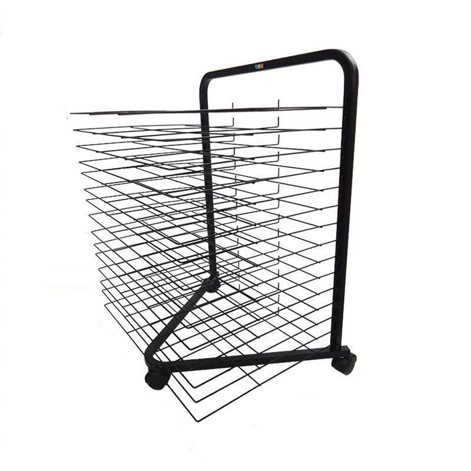 Aioneer Art Drying Rack, 15-Tier 4K Mesh Drying Rack, Painting Display Space Saving Rack For Classroom Art Studio And Home Use.