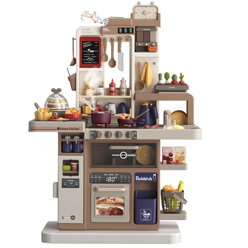 Amazon | Button Moon キッチンおもちゃ 93cm豪華版88点 おままごと