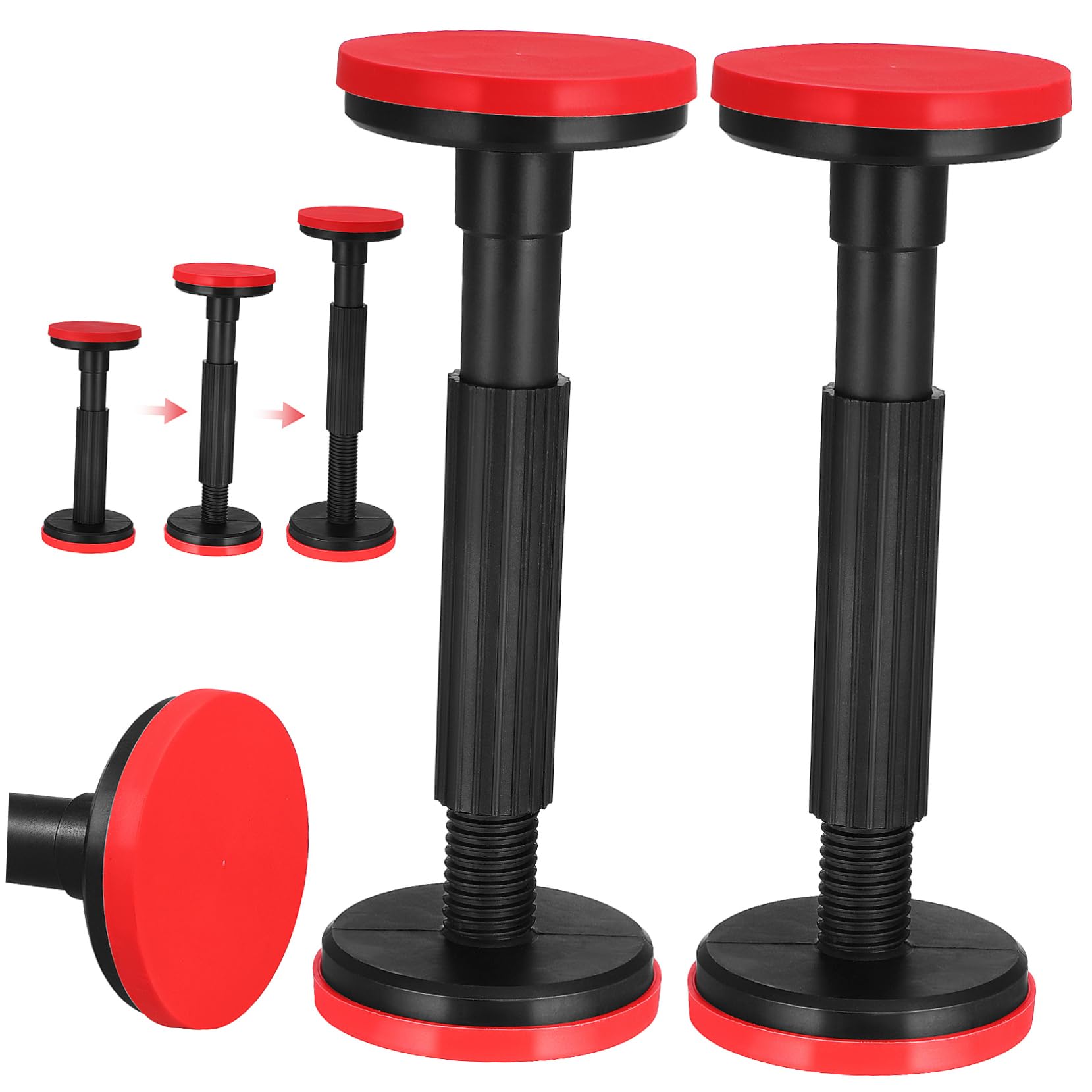 ASAKKURA 2pcs Adjustable Furniture Support Bracket Heavy Duty Telescopic Support Pole for Cabinets Sinks Boat Covers User Friendly Durable Non Slip Design Height Range