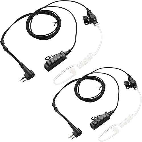 Miniatura 8 de Motorola CP200 CP200D Auricular, compatible con Motorola BPR40 CP100D CP185 RDM2070D Auriculares de radio bidireccionales Walkie Walkie Walkie Kit