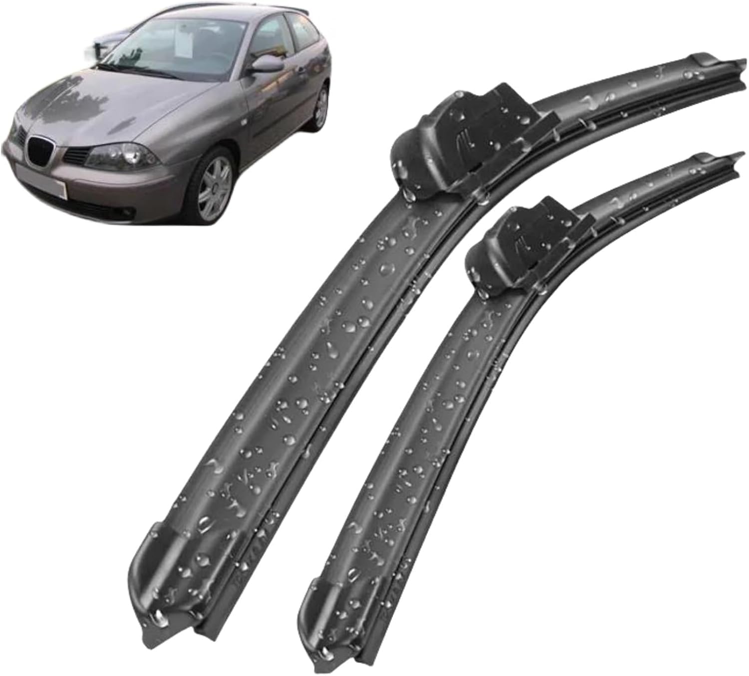 RESKIU Car Front Windshield Wiper Blade Set Replacement for Cordoba MK2 2002-2005, All Season Windscreen Wipers Quiet Easy Installation