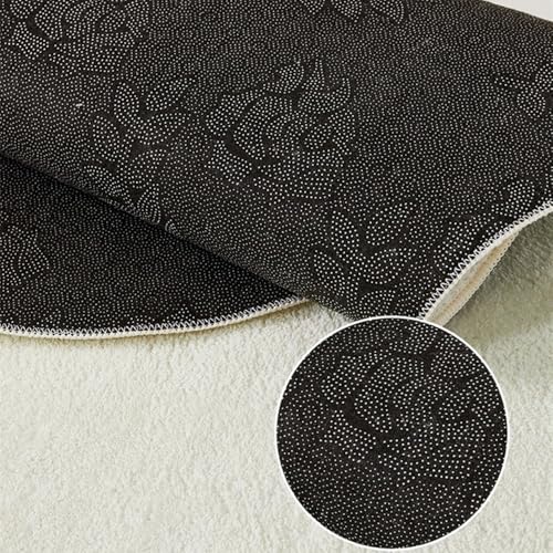 Tapis de salon doux et isolant à rayures géométriques crème YHT078 A - 7
