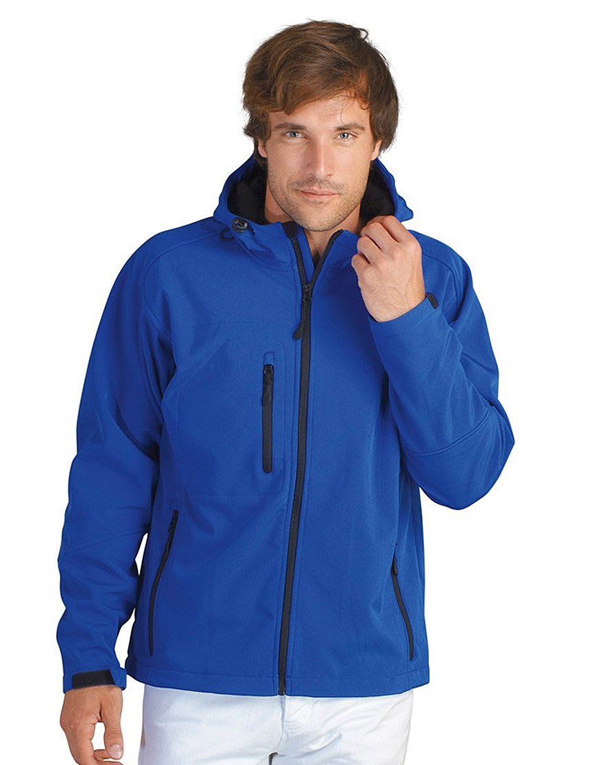 Feuerwehr Softshell Jacke mit Kapuze für Herren, Damen, Kinder mit reflektierendem Druck vorne + hinten S M L XL 2XL 3XL FF BF