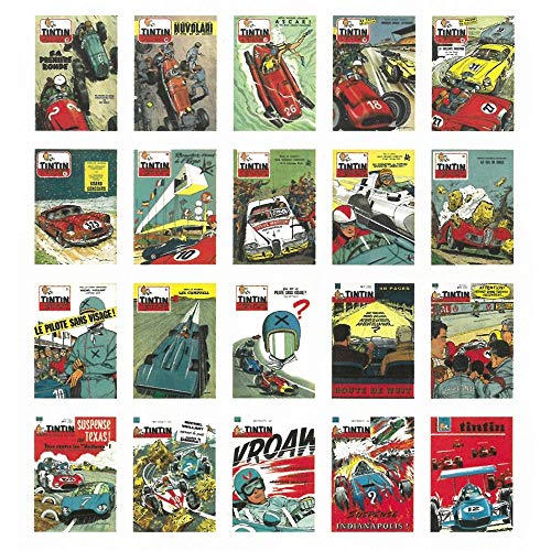 Journal de Tintin cartes postales Jean Graton Moulinsart pour décoration murale rétro