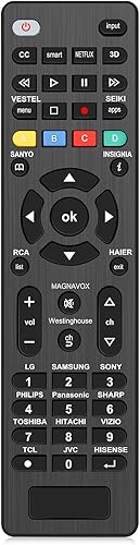 Miniatura 12 de Paquete de 2 controles remotos universales para TV de repuesto para control remoto de Vizio Smart TV XRT136 XRT140 XRT260 XRT270 Smartcast series D,
