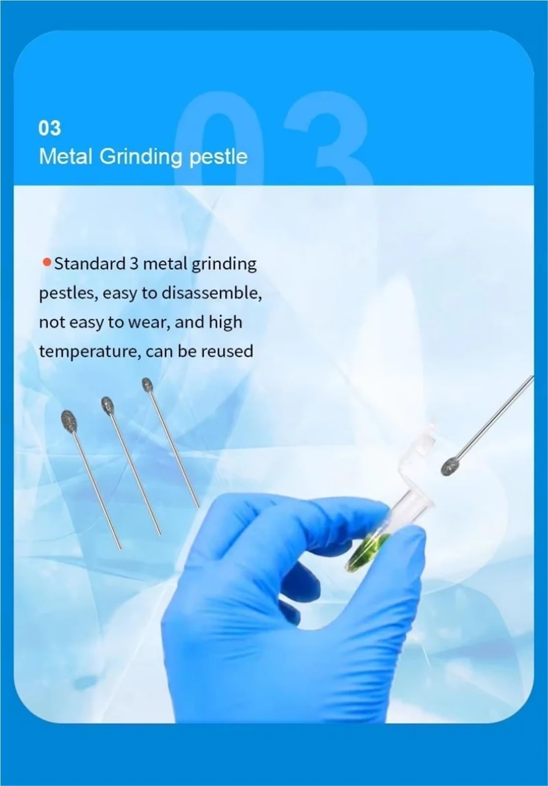 Ultraschall-Homogenisator, Hand-Schallgerät für Laborprobenverarbeitung, 3-Gang-Getriebe 5000–18000 U/min, kompatibel mit 15-ml-Tuben, Zelldisruptor