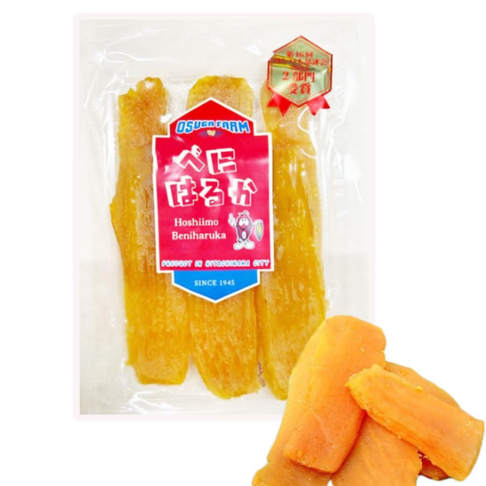 新物！本日一点のみ！オオスガファーム　干し芋　紅はるか　丸干し　B品　規格外込み Amazon | オオスガファーム 干し芋 紅はるか 平干し 無添加 200gx1