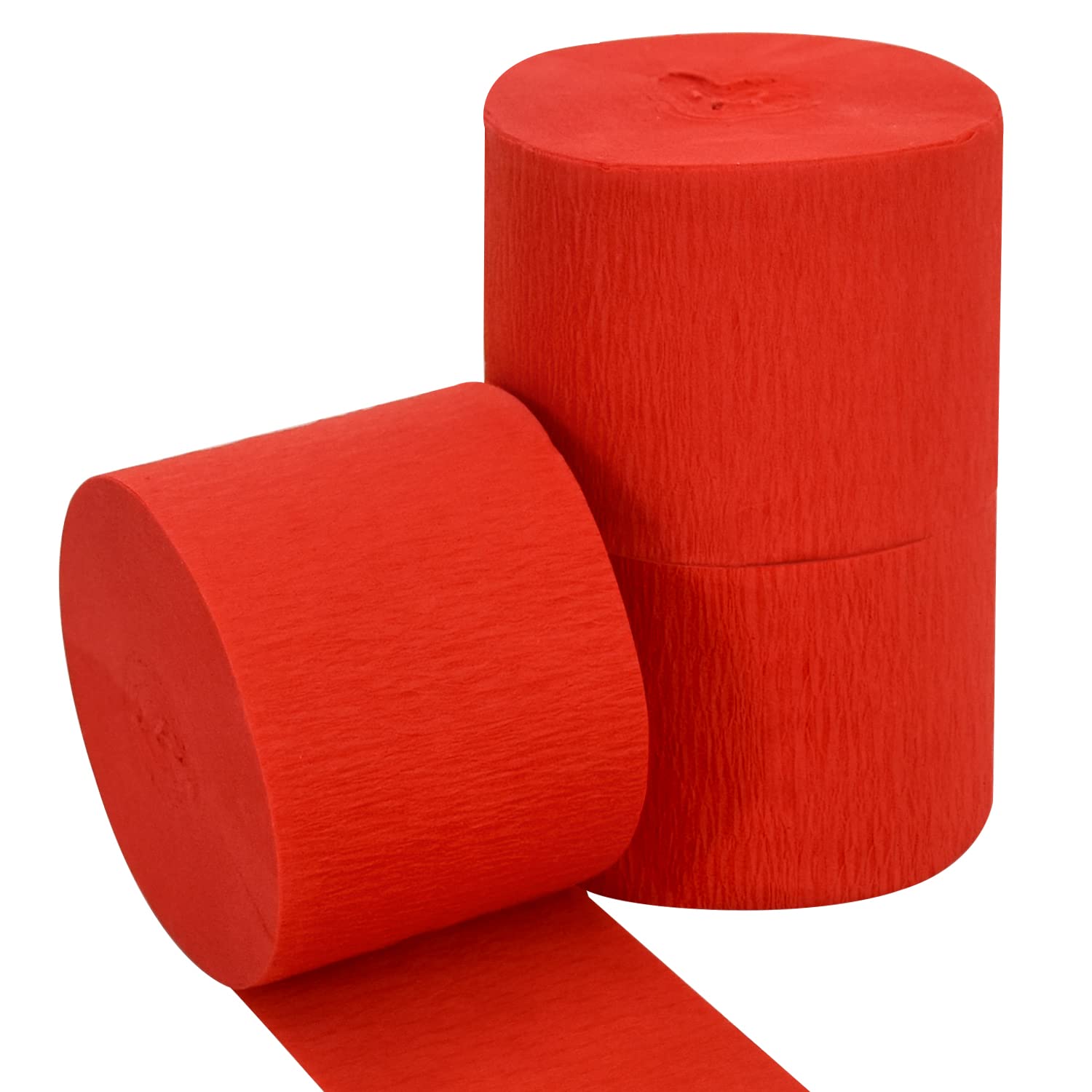 Buy BEISHIDA Crepe Paper Streamers,Red DIY Crepe Paper Tassels Backdrop