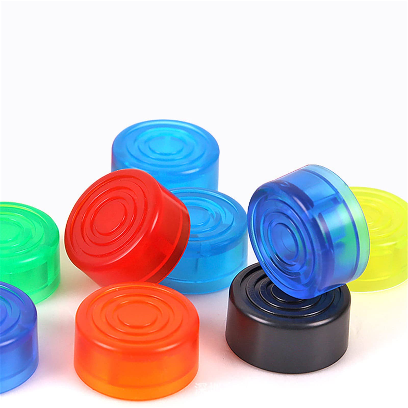WANGCL 16PCS Multi-Coloured Effector Foot Peg Cap Protection Cap for Guitar Pedal Board Effect Pedal