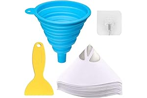 100 Pcs Paper Paint Filters: Painting Precision at Your Fingertips