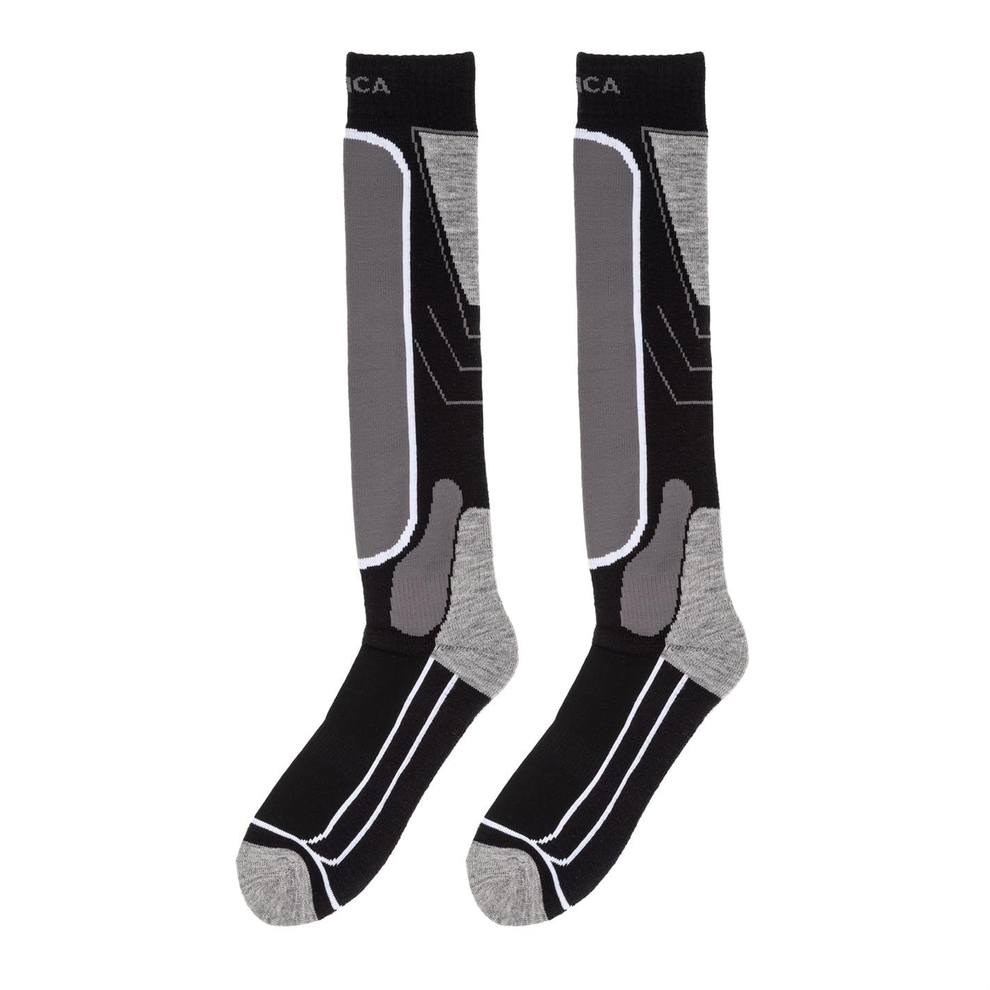 Nevica Unisex Meribel 2 Pack Socks Black 12-14