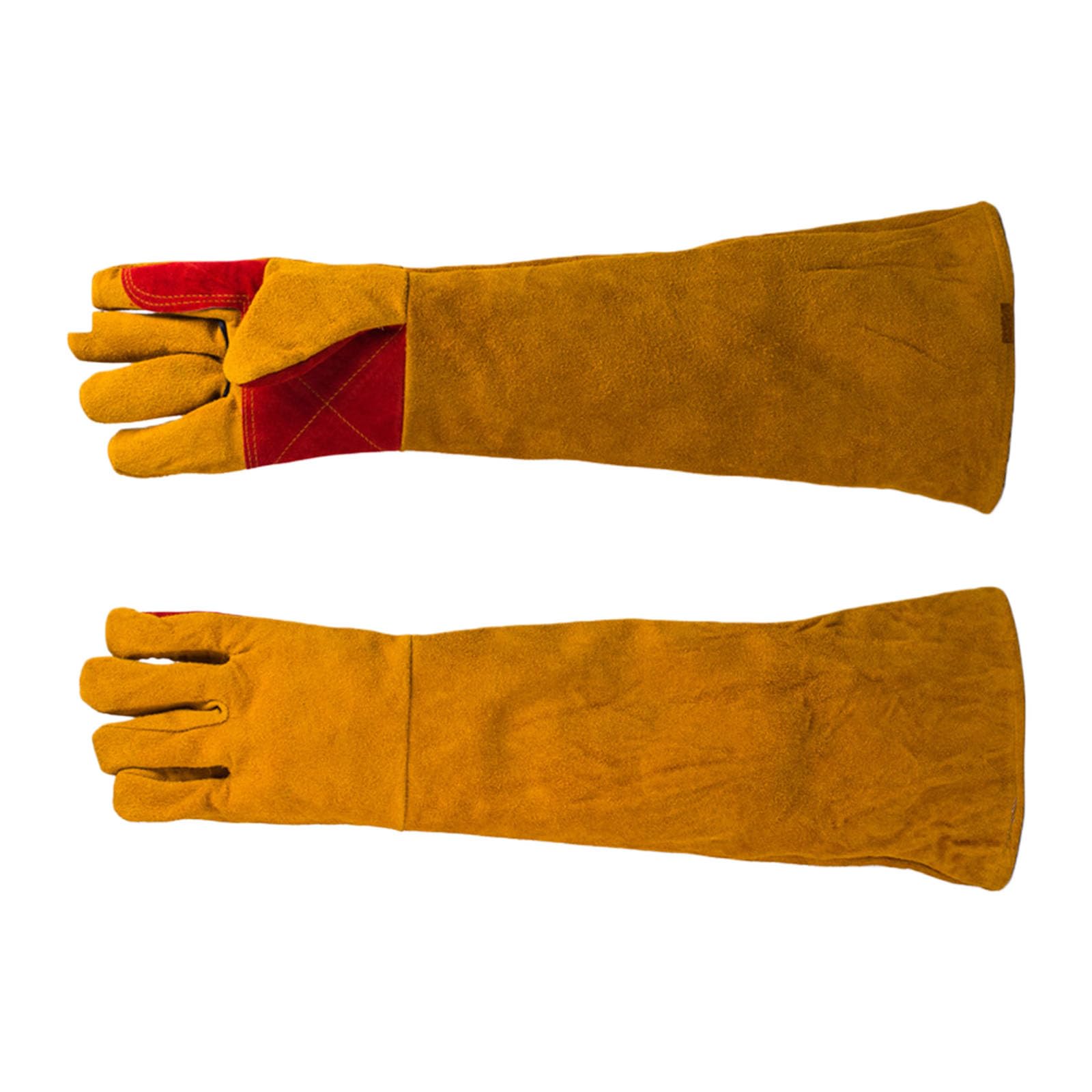 Guanti da lavoro ignifughi Protezioni per le mani da saldatore Taglio Guanti da saldatura in pelle per uomo Donna Guanto a maniche lunghe a prova foratura