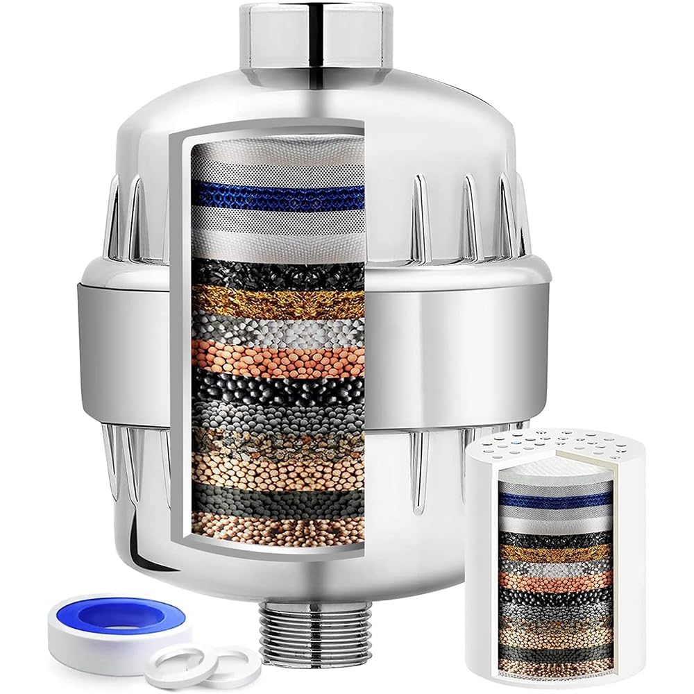 PIVDO Water Softener for Bath: Shower Tap Filter Purifier Head, 20 Stage Activated Carbon Reduces Chlorine, Fluoride, Hardwater to Softwater, Eliminates Dry Itchy Skin - Ideal for Bathroom Use (B0D5RP5FN3) Amazon Price History, Amazon Price Tracker