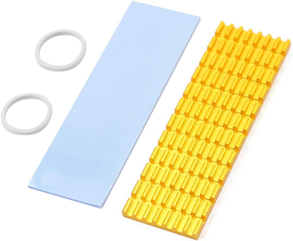 Upgraded Heatsink Cooler Heat Sink Cool Fin Thermal Conductive Adhesive for M.2 NGFF