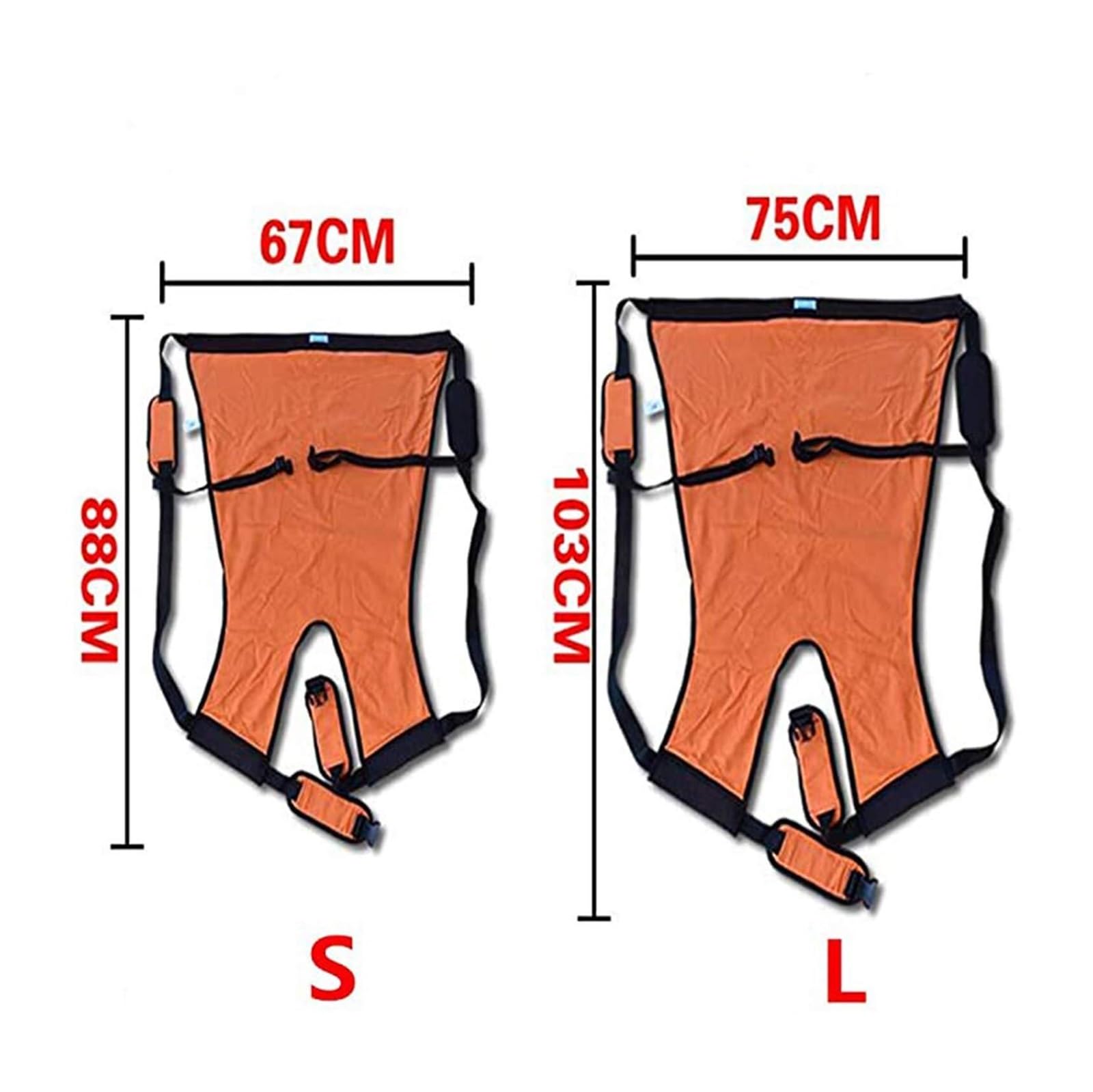 Arnés de Transferencia para Pacientes - Silla de Traslado Corporal con Almohadillas en Hombreras para Ancianos y Discapacitados, Ayuda para Movilidad entre Cama, Silla de Ruedas y Coche