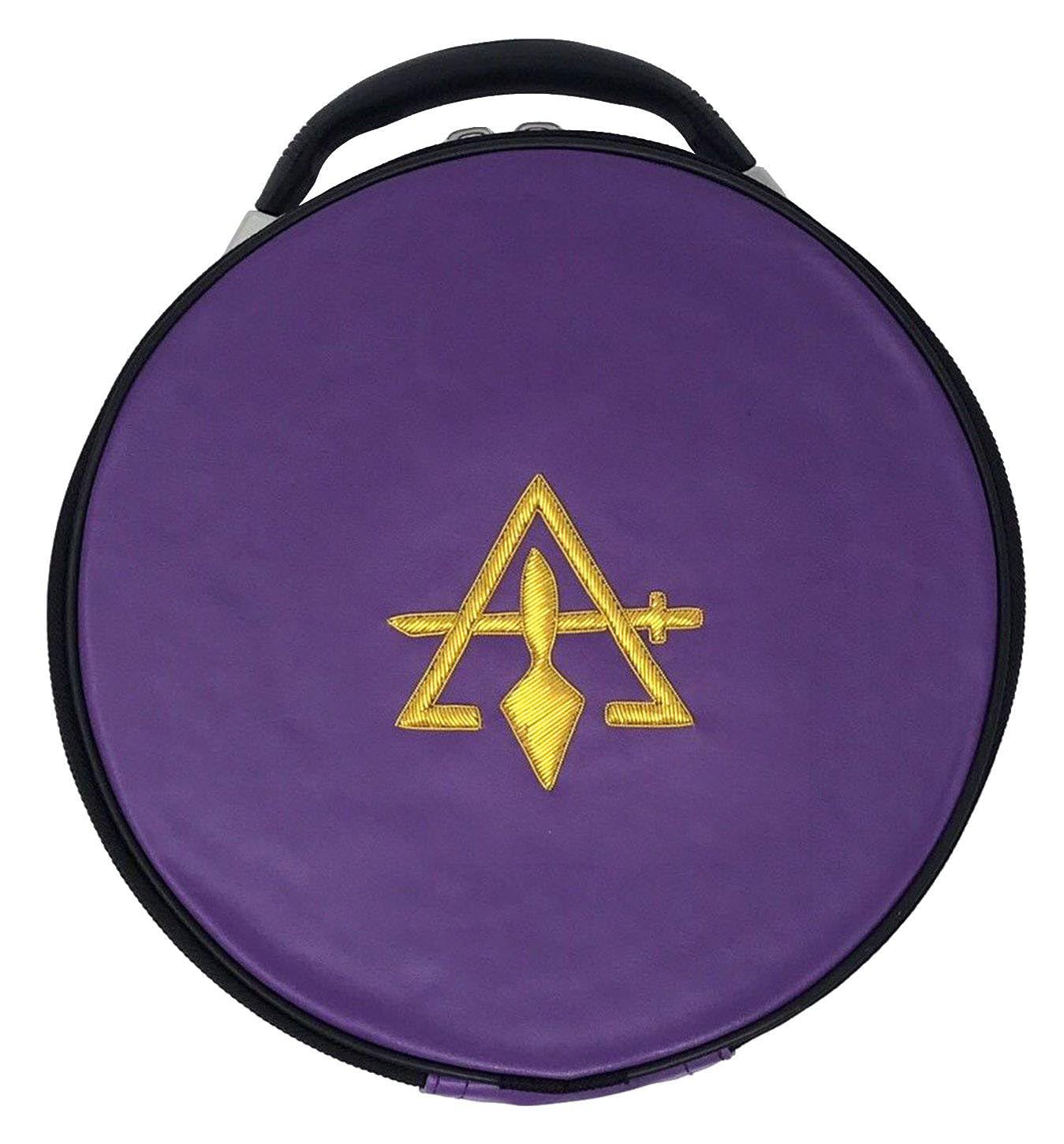 Bricks Masons Council Crown Cap Case - Purple Sword & Trowel