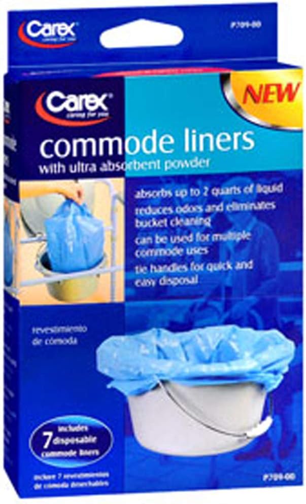 Carex Commode Liners - 7 each, Pack of 2