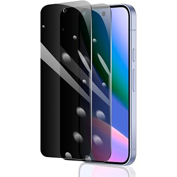 Pack of 2 Privacy Screen Protectors for Google Pixel 10 with Easy Mounting Tool Anti-Spy Tempered Glass Screen Protector Privacy Screen Protector