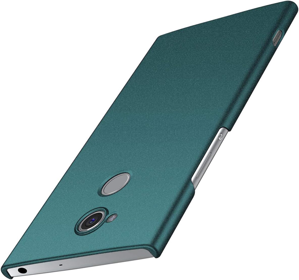 for Sony Xperia XA2 Case, ACMBO [Sand Gravel Series] Ultra Thin Slim Fit [Anti-Drop] Shockproof Hard Plastic Phone Cases Cover Compatible for Sony Xperia XA2 5.2 inch, Gravel Green