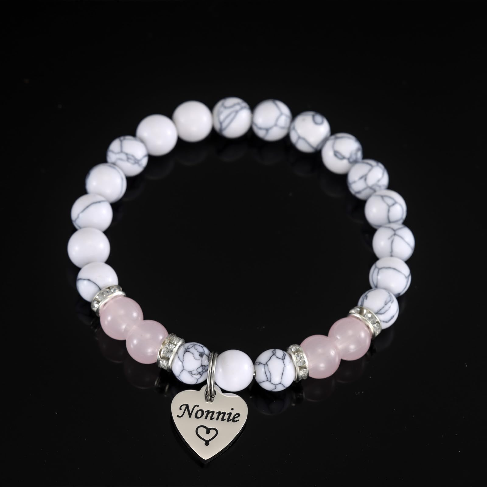 HUTIMY Nonnie Gift for Women from Grandkids Grandma Birthday Mothers Day Best Nonnie Bracelet
