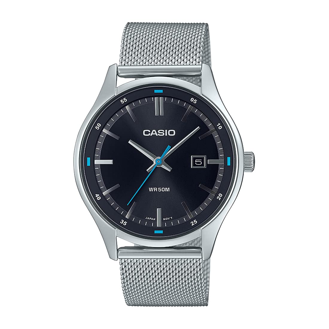 Casio Men Stainless Steel Enticer Analog Black Dial Watch-Mtp-E710M-1Avdf, Band Color-Silver (B0BQYSGJJK) Amazon Price History, Amazon Price Tracker
