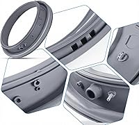 Vista 3 de DC97-19755F Junta de arranque de puerta de lavadora, gris, pieza de repuesto para lavadora de carga frontal