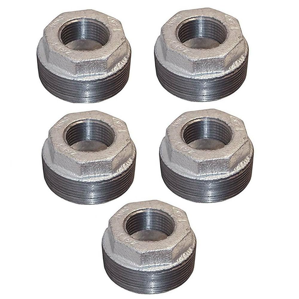 GULUANT 5 Pack Replacement 3/4 Inch x 1/8 Inch Galvanized Bushing for Primex 89250