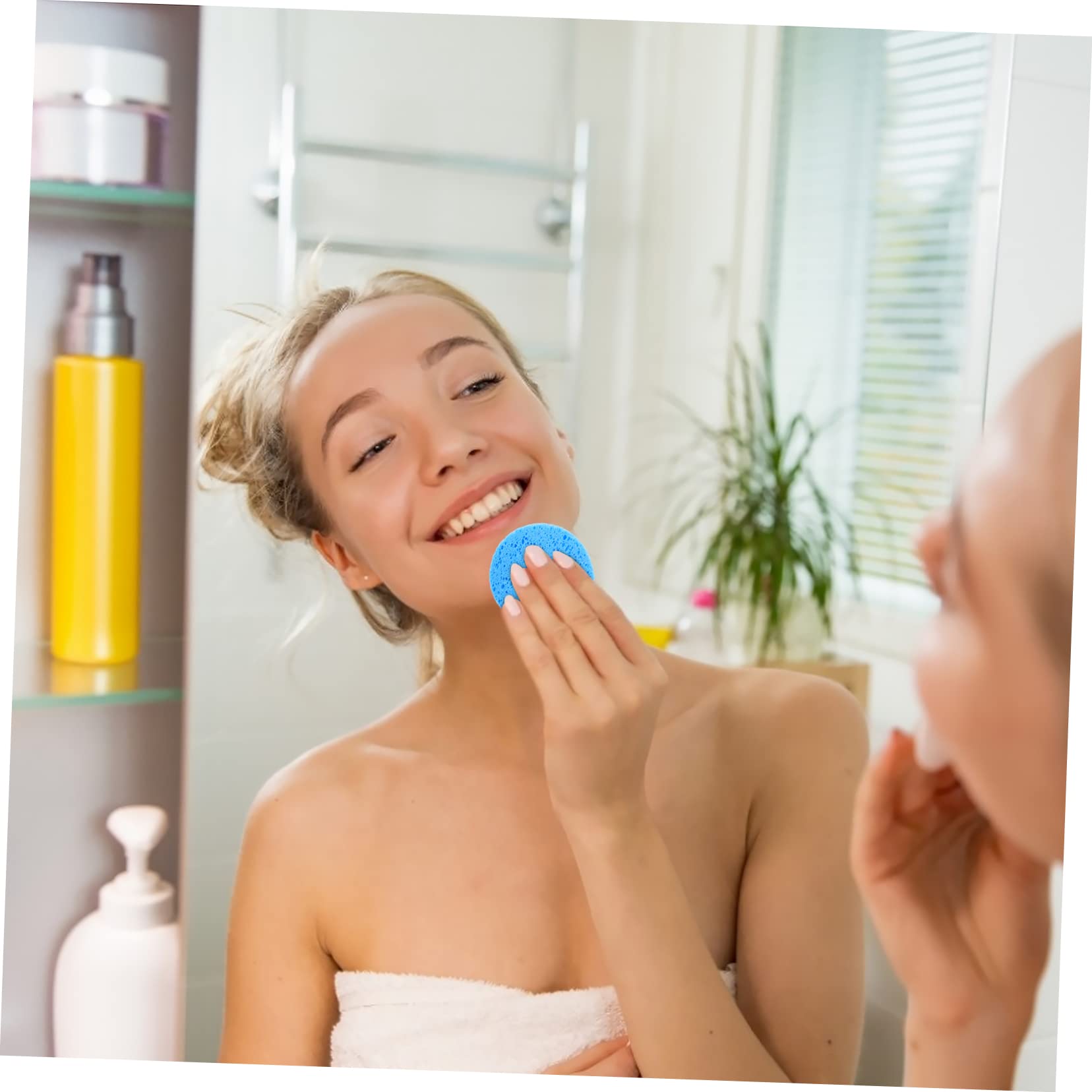 MAGICLULU 3 Set Di Spugne Per Il Viso Detergenti Organici Delicati Per La Rimozione Del Trucco Dal Viso Per Esfoliare E Pulire 30 Pezzi * 3