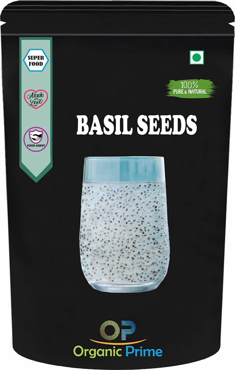 Organic Prime Basil Seeds | Tukmariya Seeds | Sabja Seeds | Falooda Seeds use for Natural Weight Loss - 500 GM X 2 = 1 KG By Organic Prime (B09FDYGJYP) Amazon Price History, Amazon Price Tracker